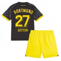 Fotbalové Dres Borussia Dortmund Karim Adeyemi #27 Dětské Venkovní 2023-24 Krátký Rukáv (+ trenýrky)